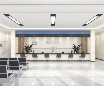 Modern Office Reception Desk-ID:627425917