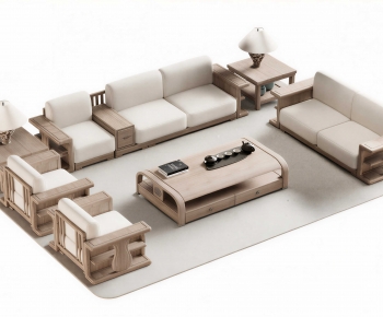 New Chinese Style Sofa Combination-ID:818144084