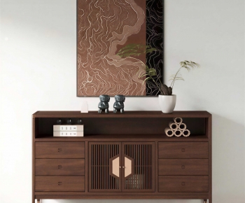 New Chinese Style Entrance Cabinet-ID:102840902