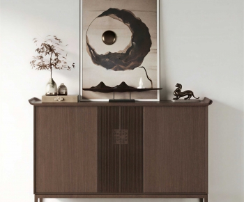 New Chinese Style Entrance Cabinet-ID:125077011