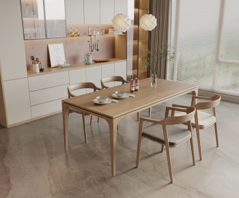 Modern Dining Table And Chairs-ID:440956127