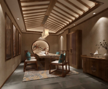 New Chinese Style Tea House-ID:580231907