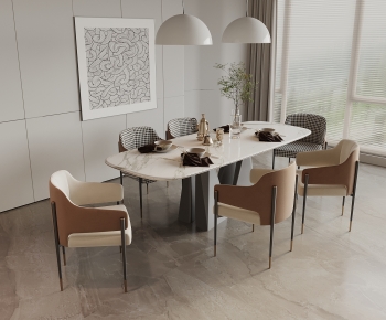 Modern Dining Table And Chairs-ID:343599329