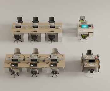 Modern Office Desk And Chair-ID:954448946