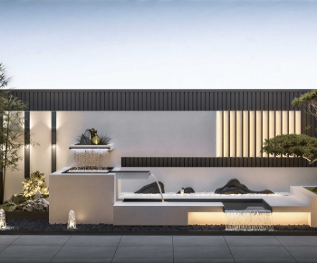 New Chinese Style Rockery Waterscape-ID:467621096