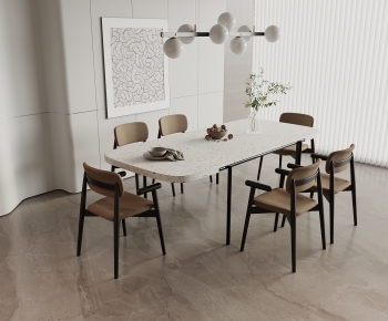 Modern Dining Table And Chairs-ID:413104063