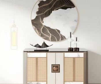 New Chinese Style Entrance Cabinet-ID:454216009