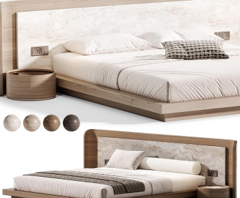 Modern Double Bed-ID:867877961