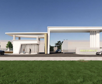 Modern Facade Element-ID:101280283