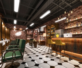 Industrial Style Barbershop-ID:854249008