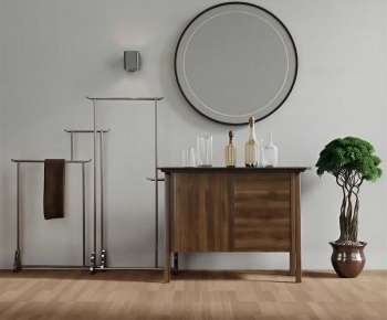 New Chinese Style Entrance Cabinet-ID:402239086