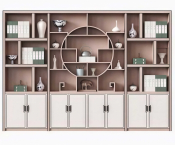 New Chinese Style Bookcase-ID:105897909