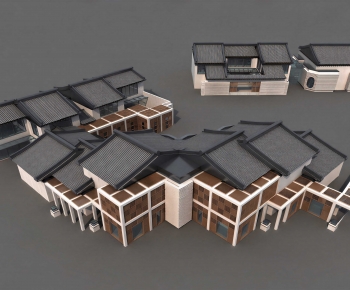 New Chinese Style Building Appearance-ID:316544062