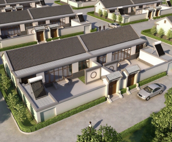 New Chinese Style Double Townhouse-ID:653218987