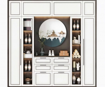 New Chinese Style Wine Cabinet-ID:249164106