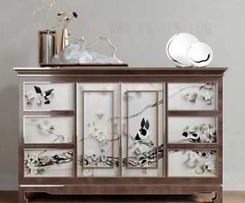 New Chinese Style Side Cabinet-ID:195800073