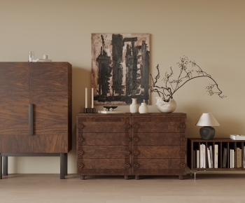 Wabi-sabi Style Side Cabinet-ID:912149918