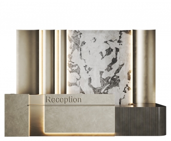 Modern Reception Desk-ID:621893882