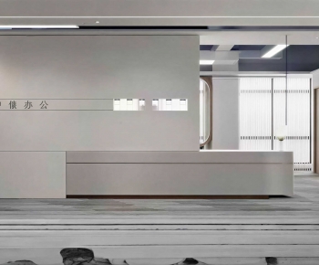 Modern Office Reception Desk-ID:462651974