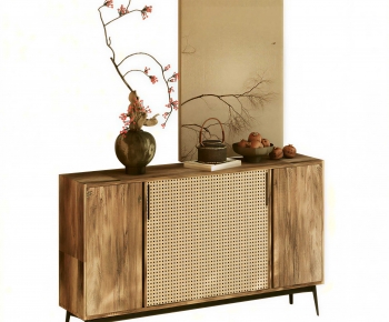 Wabi-sabi Style Entrance Cabinet-ID:833614111