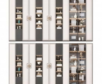 New Chinese Style Bookcase-ID:589330263