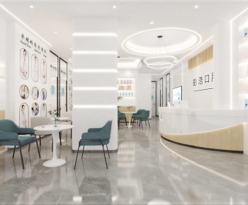 Modern Office Reception Desk-ID:775610929