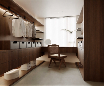 Modern Clothes Storage Area-ID:433106904