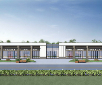 Modern Appearance Of Commercial Building-ID:539285909