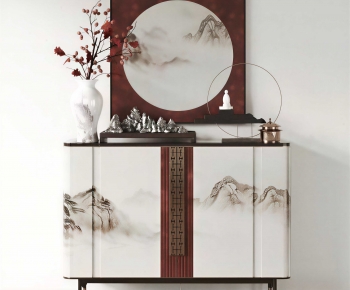 New Chinese Style Entrance Cabinet-ID:586530922