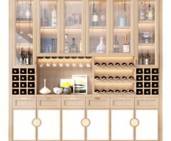 New Chinese Style Wine Cabinet-ID:909888033