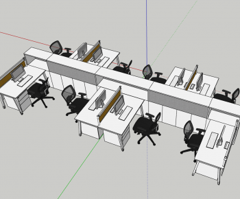 Modern Office Desk And Chair-ID:718575008