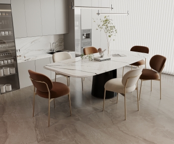 Modern Dining Table And Chairs-ID:832559115