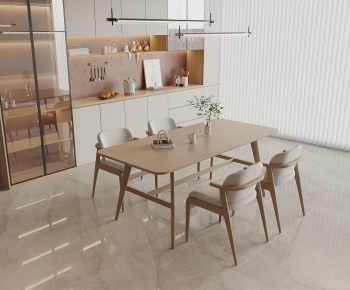 Modern Dining Table And Chairs-ID:365307094