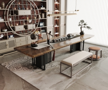 New Chinese Style Tea Tables And Chairs-ID:982662923