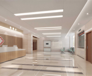 Modern Hospital Hall-ID:456440471