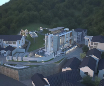 Modern Architectural Bird's-eye View Planning-ID:305313111