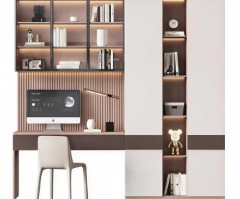 Modern Computer Desk And Chair-ID:420234921