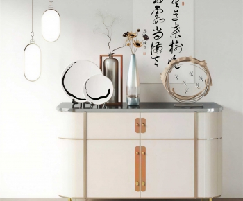 New Chinese Style Side Cabinet-ID:385950097