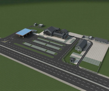 Modern Architectural Bird's-eye View Planning-ID:714782954