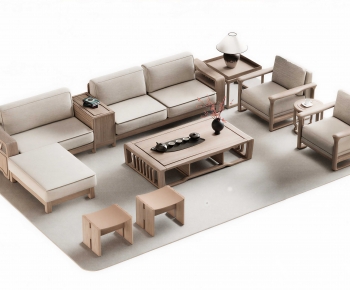 New Chinese Style Sofa Combination-ID:960850755