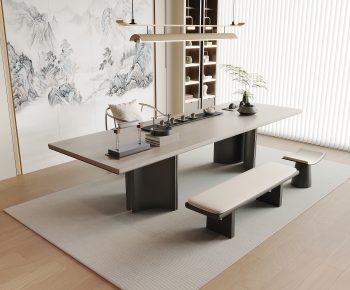 New Chinese Style Tea Tables And Chairs-ID:640332944