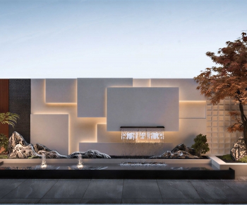 New Chinese Style Rockery Waterscape-ID:553931954