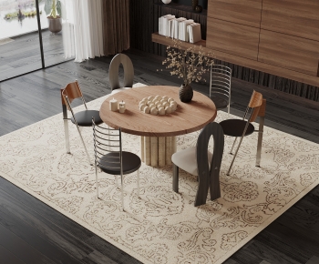 Modern Dining Table And Chairs-ID:875370538