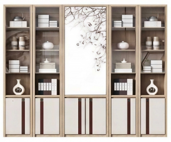 New Chinese Style Bookcase-ID:478640087