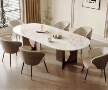 Modern Dining Table And Chairs-ID:658906947
