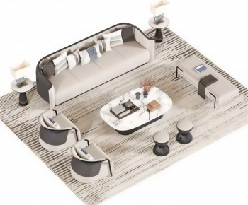 New Chinese Style Sofa Combination-ID:248651987