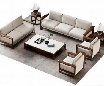 New Chinese Style Sofa Combination-ID:545258059