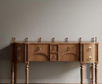 Retro Style Entrance Cabinet-ID:410171997