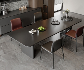 Modern Dining Table And Chairs-ID:690855988