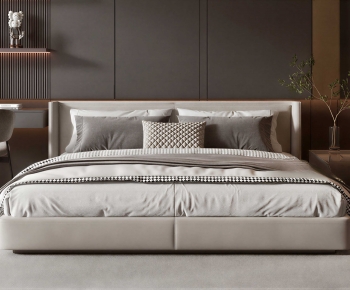 Modern Double Bed-ID:995781901